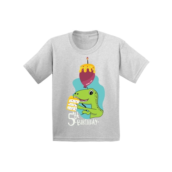 Awkward Styles Dinosaur Birthday Shirt for 5 Year Old 5th Birthday Party Shirt Dinosaur Gifts for Kids Dinosaur Themed Birthday Party 5th Birthday Boy Shirt Gifts for 5 Year Old Birthday Girl Shirt