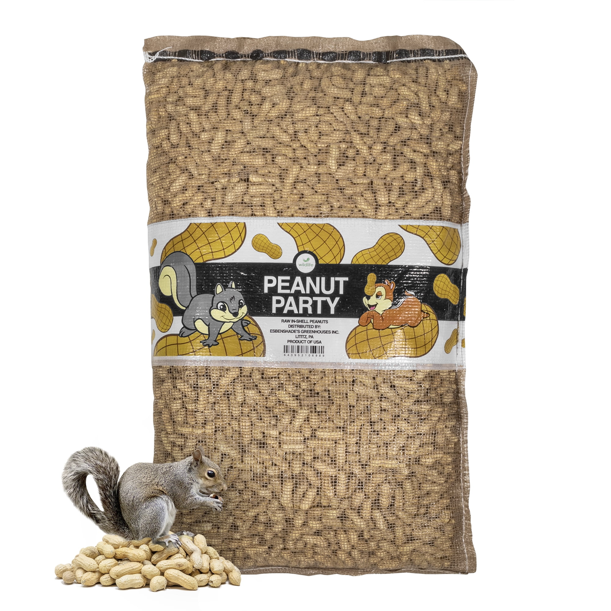 Wildlife Elements Peanut Party Raw In-Shell Peanuts – Natural, Nutrient-Rich Wildlife Food for Birds, Squirrels & Waterfowl, 25lb
