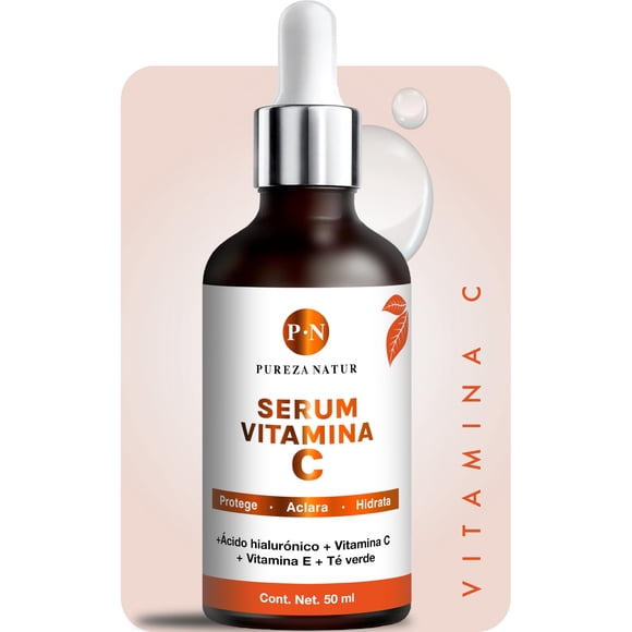 Serum Vitamina C y &Aacute;cido hialur&oacute;nico facial mujer y hombre anti edad hidratante para la cara y piel