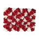 thumbnail image 3 of Panel de pared de flores, telón de fondo de bodas, panel floral romántico decorativo, fondo de pared de flores para de interior de fiesta en Rojo, 3 of 8