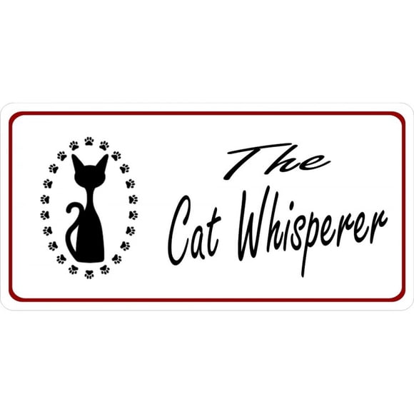 The Cat Whisperer Photo License Plate