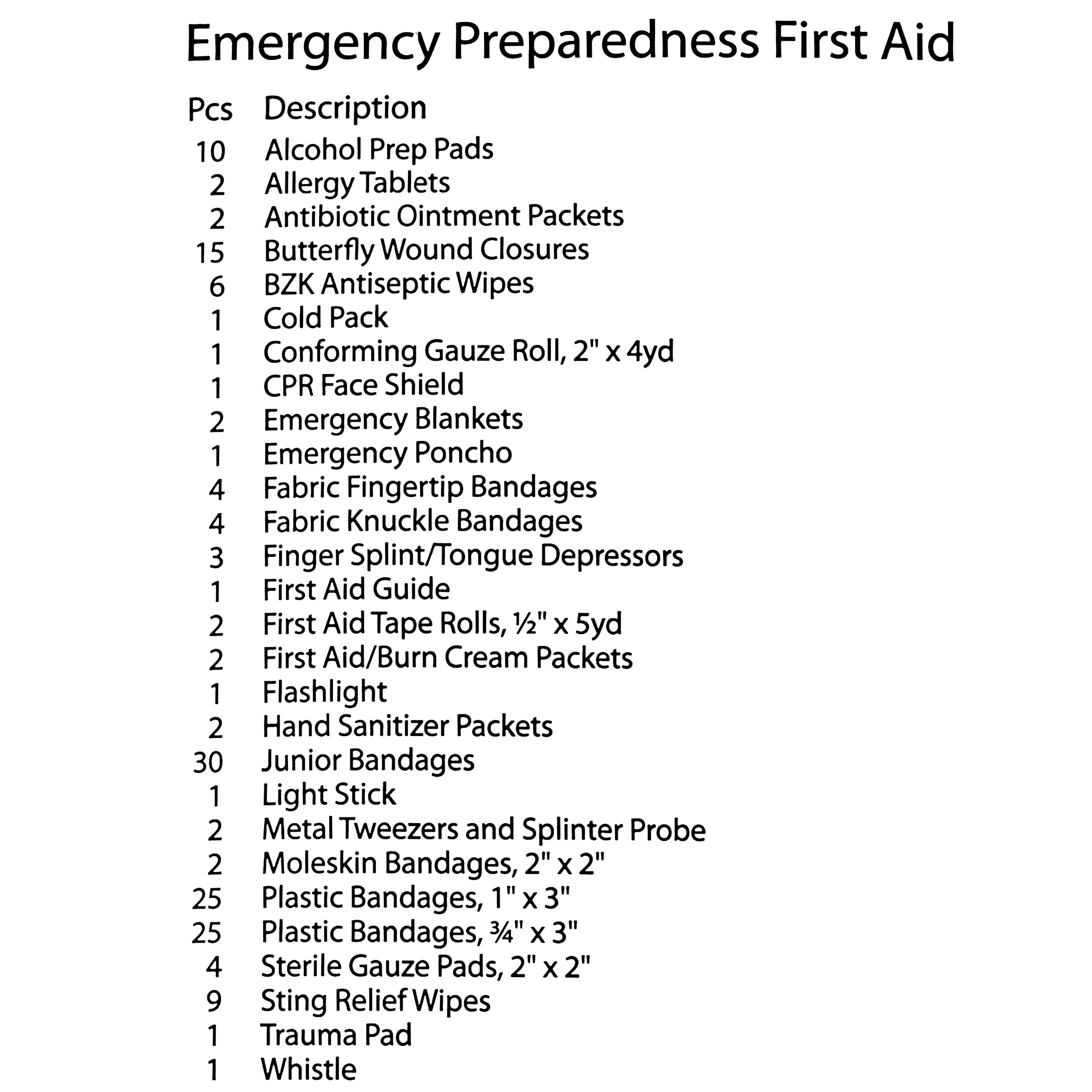 Equate Emergency Preparedness First Aid Kit