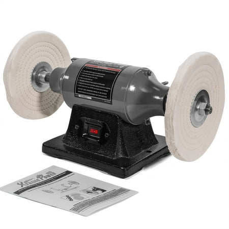 

XtremepowerUS 3/4HP Electric Polisher 8 inch Buffer Benchtop Grinder Polishing Grinder Machine