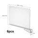thumbnail image 4 of Separadores de estantes transparentes, organizadores acrílicos para libros de ropa de dormitorio (6 uds.), 4 of 8