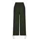 thumbnail image 5 of ICHUANYI Clearance Womans Summer Solid Color Cotton Linen Loose Drawstring Pocket Cropped Trousers With Pockets Pants(Green, L) ICHUANYI WER2023081114803, 5 of 7
