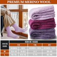 thumbnail image 5 of Merino Wool Boot Socks Size 5-9 Thermal Winter Warm Thick Cozy Hiking Socks for Men Women 3 Pairs, 5 of 6