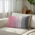 thumbnail image 3 of Pink Gray Ombre Standard Size Pillow Cover, Pillowcase Protectors with Zipper, Breathable Decorative Throw Pillow Case Cover, Vintage Country Wooden Pillow Shams for Couch Sofa 20x26Inch, 3 of 8