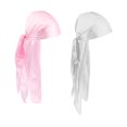 thumbnail image 5 of Sombrero BLESIY 2 Piezas Suave turbante Gorrita tejida Rosa, 5 of 5
