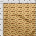 thumbnail image 2 of oneOone Cotton Jersey Pale Orange Fabric Cartoon Face & Polka Dot Dress Material Fabric Print Fabric By The Yard 58 Inch Wide, 2 of 4