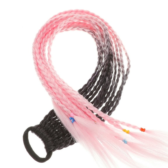 DINHEAROM Ponytail Hair Extensions Ponytail Extension Pink High Temperature Silk 1Pack