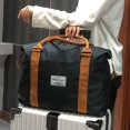 thumbnail image 4 of Duffle impermeable viaje equipaje bolsas deportes gimnasio fin de semana bolso negro, 4 of 9