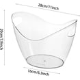 thumbnail image 2 of Cubeta para hielo Cubeta para vino Cubeta para champán 4 litros acrílico transparente para fiestas barras y restaurantes, 2 of 7