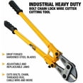 thumbnail image 5 of Tolsen Bolt Cutter 42" Heavy Duty, Bolt Cutter for Padlocks, Chain, Rods, Rivets, Locks and Wire Cutter - Ergonomic Non-Slip Handle, 5 of 5