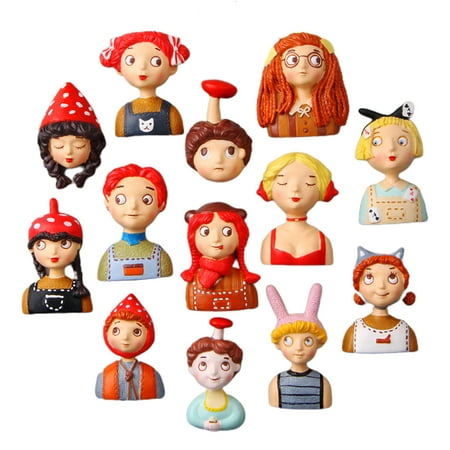 

Taize Cartoon Boy Girl Refrigerator Magnetic Sticker Resin Fridge Home Ornament Decor