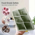 thumbnail image 4 of 3 Pack - Silicone Ice Cube Molds With Removable Lids, Reusable (blue, Green, Pink), 4 of 4