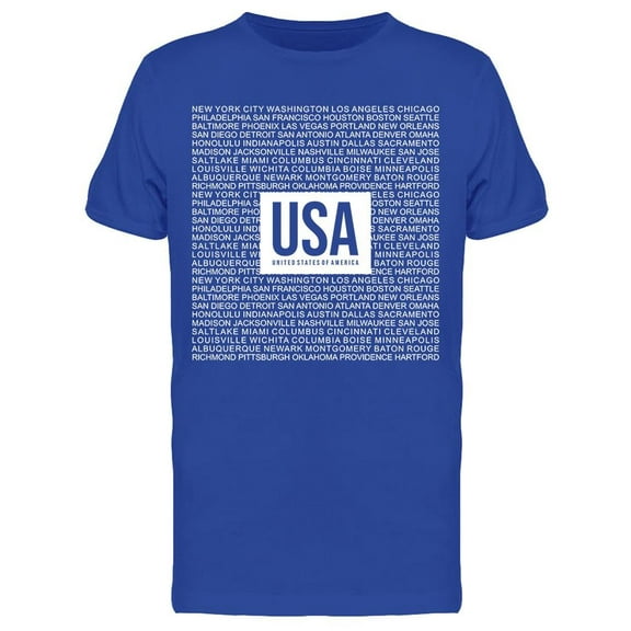Cool Usa  Design T-Shirt Men -Image by Shutterstock, Male Large