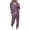 Purple, variant on Yeaiivve Jogger Sets for Women 2 Piece Sweatsuit Outfits Striped Long Sleeve Pullover Sweatshirt and Sweatpants Tracksuit Set Khaki XXXXXL