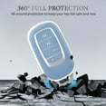 thumbnail image 6 of OFFCURVE Key Fob Cover for Honda Accord Civic CRV Pilot Ridgeline Odyssey Passport,Blue Sliver,1PC, 6 of 6