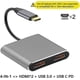 thumbnail image 2 of USB Type C Laptop Docking Station Dual Display HDMI Dual Display USB 3.0 Hub Adapter Dock, 2 of 5