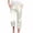 White, variant on MXUIKV Womens Capri Pants Satin Silk Drawstring Elastic Waist with Pockets Lounge Pants with Pockets