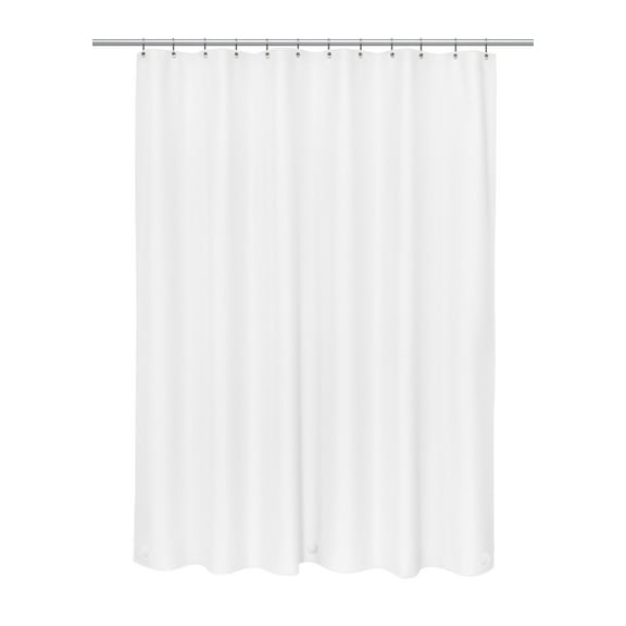 Hotel Collection White Solid Print Metal Shower Liner, 72" x 72" Waterproof