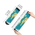 thumbnail image 5 of Bingfone World Map With Landmarks Design Patterned Men'S Women'S Casual Cotton Socks, 5 of 9