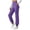 Purple, variant on Lmueinov Yoga Pants for Women Jogger Leggings with Pockets Soft High Waisted Tummy Control Workout Athletic Yoga Pants Elastic Cuff Trousers