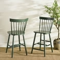 thumbnail image 4 of SAFAVIEH Providence Round Mid Back Counter Stool, Garden Green, 4 of 14