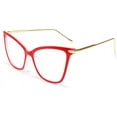 thumbnail image 2 of FEISEDY Oversized Cat Eye Glasses Frame Blue Light Blocking Eyewear for Women B2589, 2 of 7