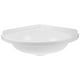 thumbnail image 1 of ColoMX Lavabo pequeño para baño: lavabo de pared, lavabo triangular flotante de esquina, lavabo de tocador con orificio para grifo para baños domésticos., 1 of 7