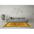 thumbnail image 3 of Ahgly Company Machine Washable Indoor Rectangle Persian Yellow Traditional Area Rugs, 4' x 6', 3 of 4