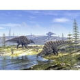 thumbnail image 2 of Ouranosaurus dinosaurs looking for water. Poster Print by Elena Duvernay/Stocktrek Images, 2 of 2