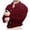 Red, variant on Men Geometric Print Long Sleeve 4 Way Stretch Wrinkle Free Button Down Dress Shirt, Slim Fit, Formal Office Clothes, Work Casual Business Daily Wear