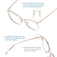 thumbnail image 5 of Cyxus Lentes para Computadora Hombres y Mujeres Anti Luz Azul Lente Antireflejant Bloqueo UV Antifatiga Anteojos Cyxus Style, 5 of 5