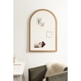 thumbnail image 2 of Kate and Laurel Holbrook Glam Framed Arch Fabric Pinboard, 24 x 36, Gold, Decorative Modern Arched Bulletin Board for Use as Vision Board or Wall Organization, 2 of 8