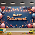 thumbnail image 5 of Decorative Design Happy Retirement Banner Balloon Decoration Party Backdrop for Retirement Celebration Indoor Party Event Decoration, 5 of 8