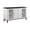Brown+White, variant on Contemporary Aesthetic Server - Large Shelf for Decor in Living Areas