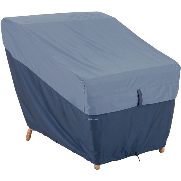 Classic Accessories Belltown 55 293 015501 00 Patio Lounge Club Chair Cover Blue Walmart Com Walmart Com