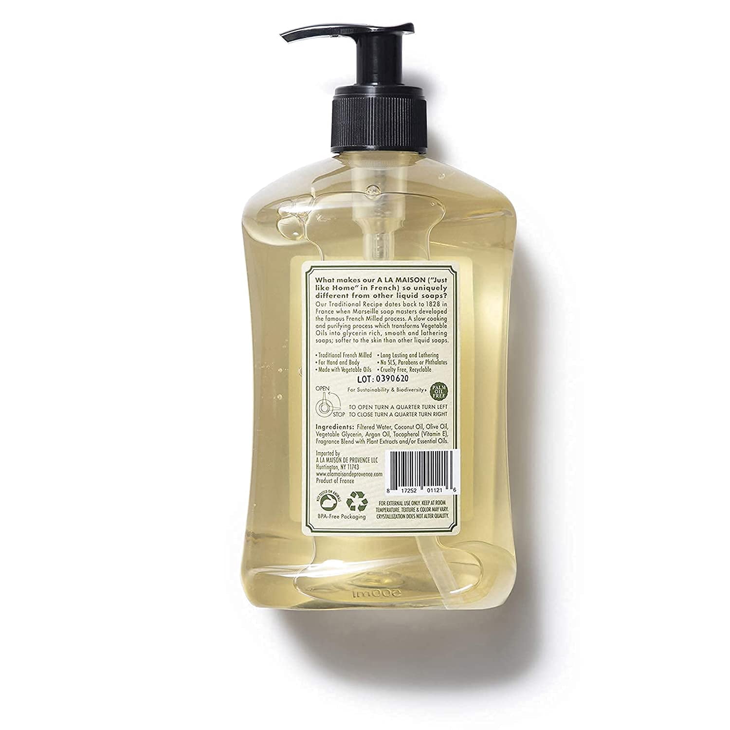 A La Maison Liquid Soap for Hand & Body, Yuzu Lime, 16.9 oz - 2 Pack
