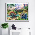 thumbnail image 3 of Cuadros Decorativos 5D bricolaje completo taladro diamante pintura dinosaurio punto de cruz Craft Kit hogar pared arte Tmvgtek embutido en tela, 3 of 8