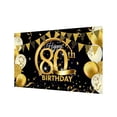 thumbnail image 1 of Wosthever Banner de fondo de feliz cumpleaños Fondo de fotografía Banner de feliz cumpleaños Kits de decoración para fiestas 80 años Wosthever HA002690-09, 1 of 1