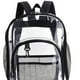 thumbnail image 4 of Bolsa transparente Ver a través con correa reforzada Mochila transparente Negro, 4 of 7