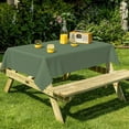 thumbnail image 6 of 60x84inches Dusty Blue Tablecloth Rectangular Solid Color Table Cloth Washable and Wrinkle Resistant Fabric Table Cover for Kitchen Dining Patio Outdoor Picnic Banquet Party Decorations, 6 of 7