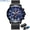 Black Blue, variant on New Fashion Mens Watches with Stainless Steel Top Brand Luxury Sports Chronograph Quartz Watch Men Relogio Masculino