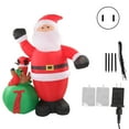thumbnail image 2 of Alce de Papá Noel Inflable con Luces LED Incorporadas - Decoración Navideña Resistente a la Intemperie y a la Decoloración - Inflado Automático Incluye Accesorios ANGGREK Otros, 2 of 8