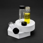 28Pieces Small Glass Vials with Scale Black Screwcap Mini Empty Liquid Sampling Sample Glass Bottles (30ml Clear)