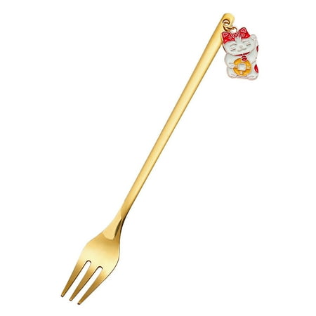 

Ovzne New Year Tableware Dessert Fork Stirring Small Fork New Year Gift Fork Clearance