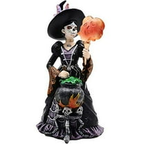 Comfy Hour Fairyland Collection 8", Witch from The Day of The Dead, La Calavera Catrina, Día de Muertos, Halloween Figurine, Polyresin