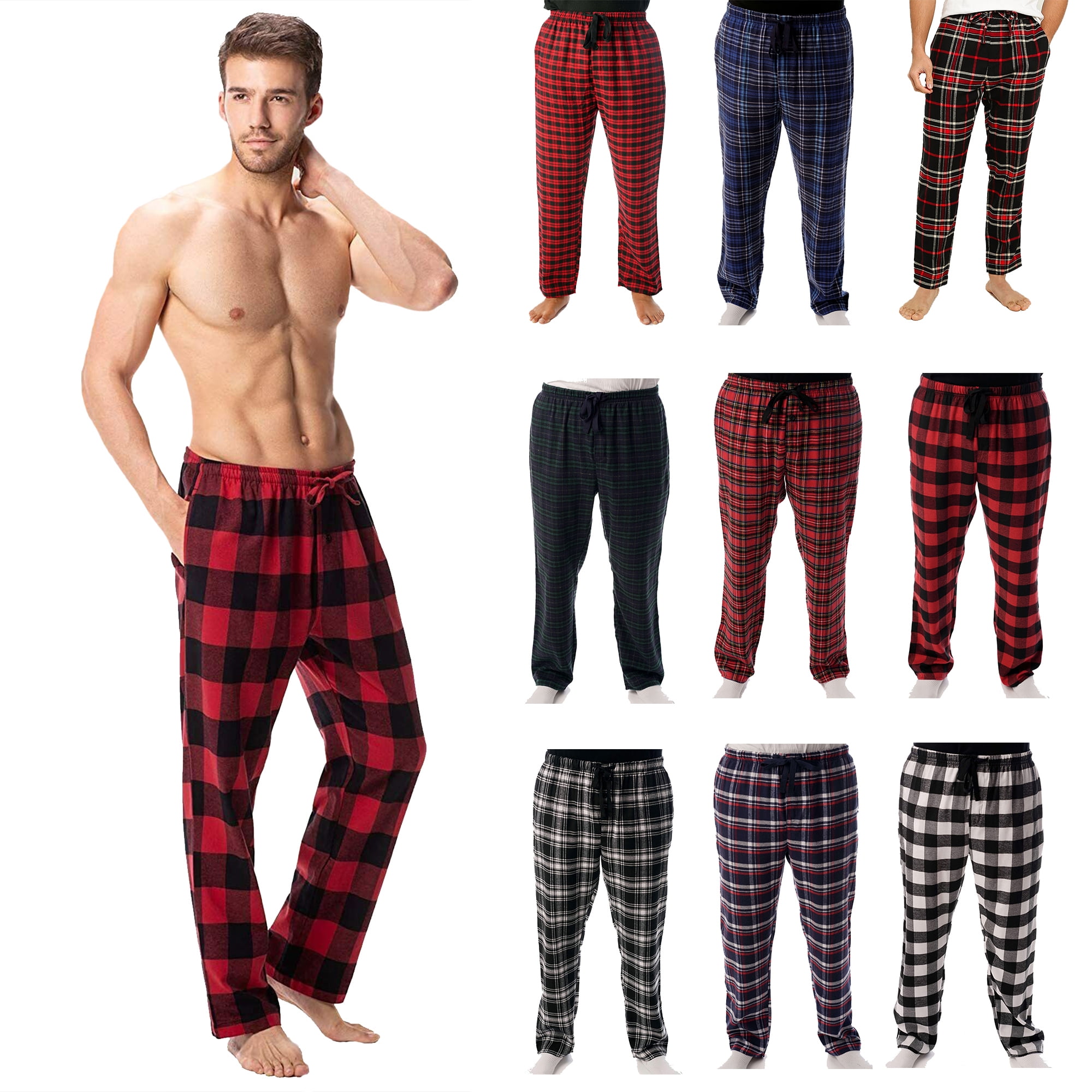 Radyan Men's Soft Stretchy Pajama Pants. Cotton Nightwear Pajama. Boy’s ...