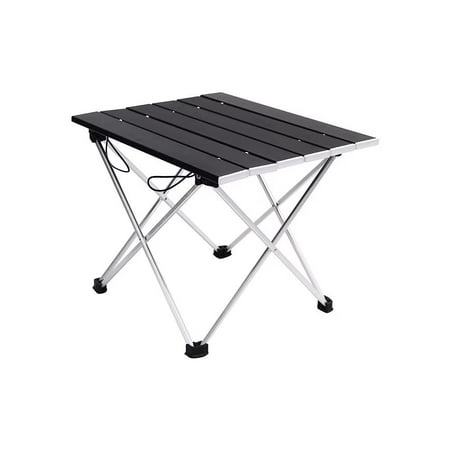 SHARE SUNSHINE Foldable Table Aluminum Alloy Material for Outdoor/Picnic/Camping(Black)